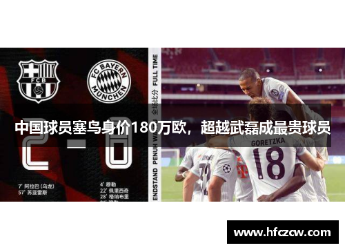 中国球员塞鸟身价180万欧，超越武磊成最贵球员